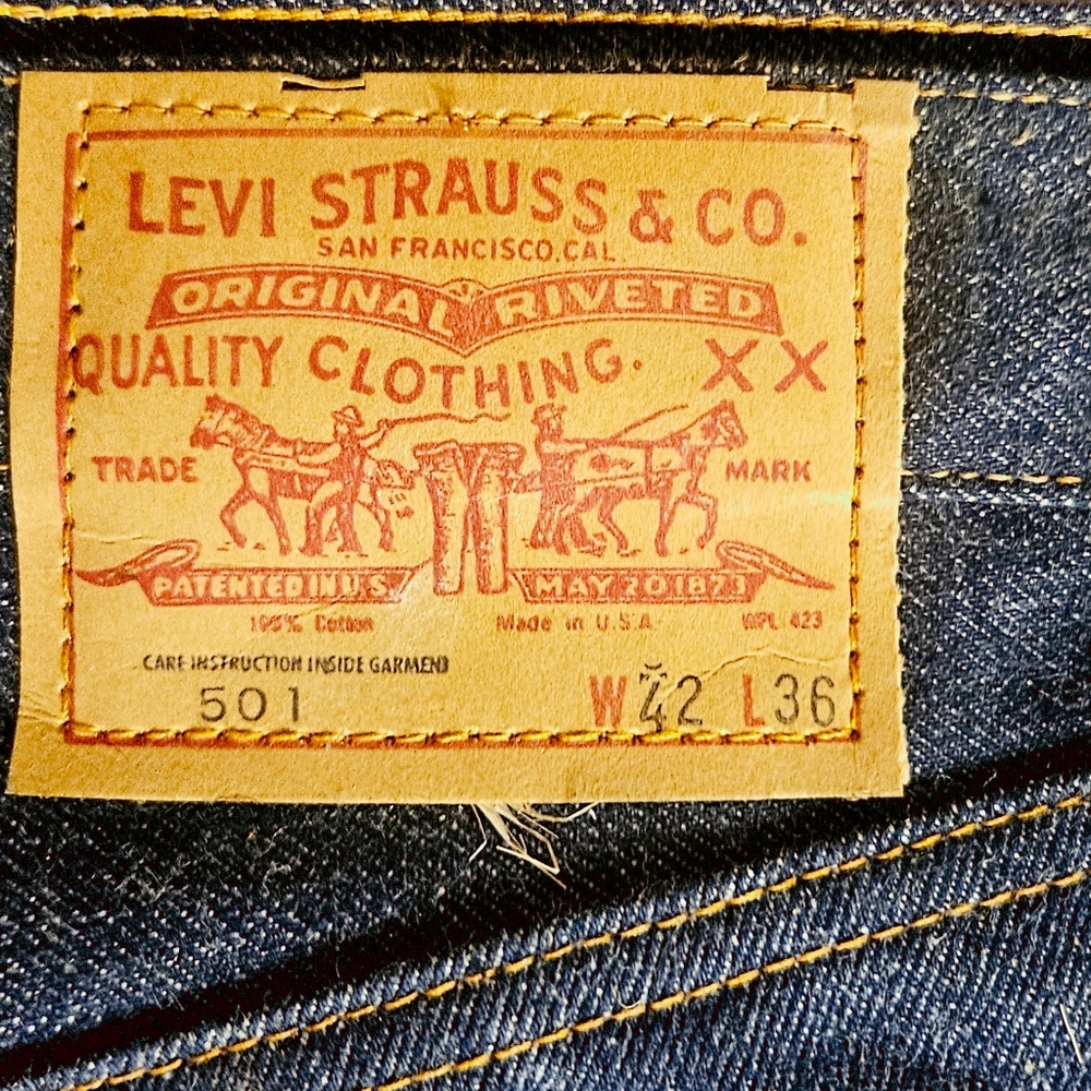 Genuine Vintage Levi's Strauss 501 Denim Jeans - with original tags NEVER WORN